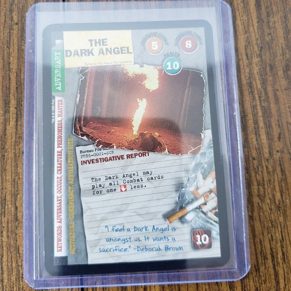 1997 The X-Files Collectible Card Game The Dark Angel Promo Card